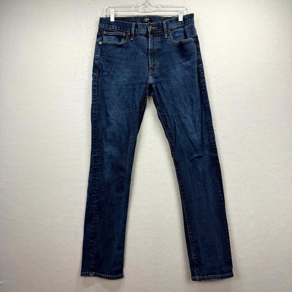 J.CREW Flex Jeans Mens 31x32 Blue‎ Denim Pants Casual Wear Mid Rise Straight Leg